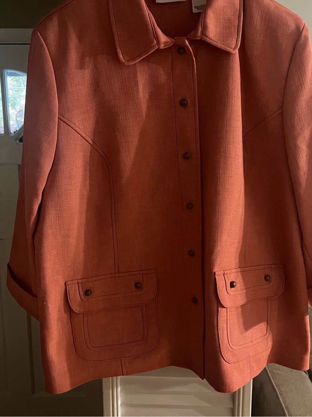Women's Rust Button-Front Jacket